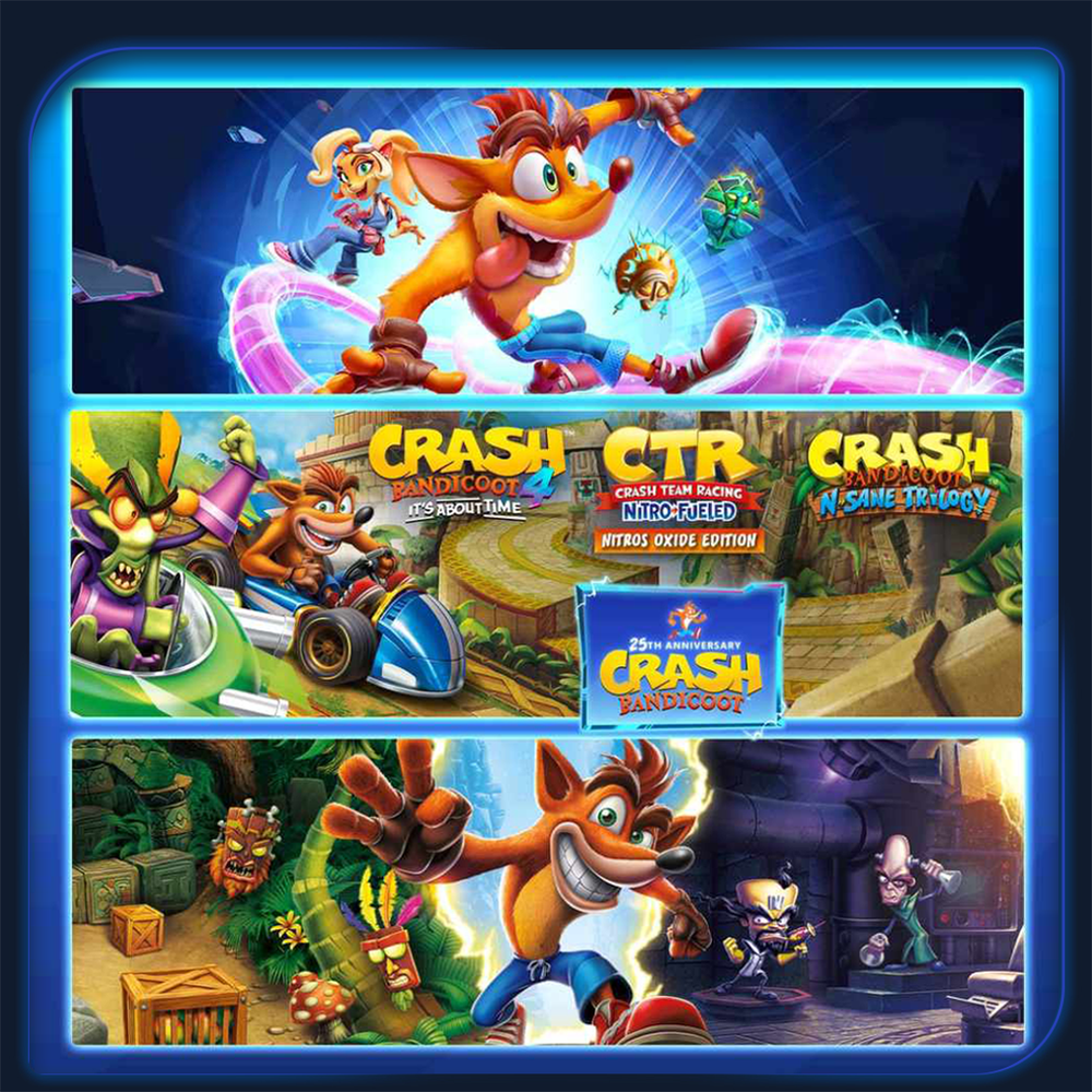 CRASH NITRO FUELD+N-SANE TRIOLOGY + BANDICOOT 4